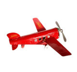 Red Airplane Tin Airplane