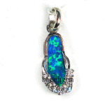 Silver Opal Jewelry Pendant (YP00090)