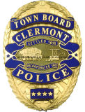 Custom Made Gold Plated Police Badge