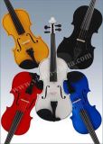 Solid Inlaid Color Violin (GV105)