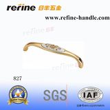 Zinc Alloy Golden Furniture Pull Handle with Ceramic (M-827)