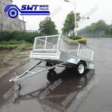 Cheap Price One Axle Trailer Single Axle Skeletal Semi Trailer with Tipped (SWT-BT85-L)