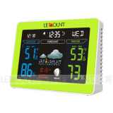 LED Colorful Weather Station Clock with Indoor/Outdoor Temperature (CL150B)