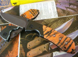 Udtek00284 OEM Buck Da19 Tiger Tattoo Folding Knife for Hunting, Rescue and Gift