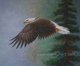 100% Handmade Animal Eagle Oil Painting