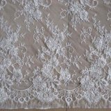 Dzl10225 Hot! Ivory Corded Alencon French Lace Fabric Bridal Wedding Gown Lace, 3meters Per PC