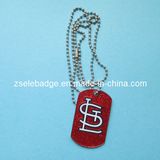 Glitter Enamel Metal Dog Tag (ele-DT002)