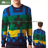 Men's Fashional Jacquard Knitting Apparel, Wool Pullover Sweater (SM-13018)