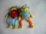 Fleece Pet Toy Plush Soft Monkey and Frog
