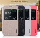 2014 New Coming High Quality Leather Case for Galaxy I9600, for Galaxy S5 Case Factory