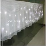 2015 Newest White LED Star Cloth / Curtain Backdrop for Wedding Stage Show