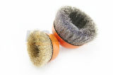 Kseibi - Orange Cup Crimped Cup Brushes with Brass Wire Cup Brush