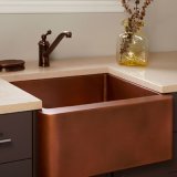 Classic Single Bowl Pure Copper Handmade Kitchen Sink (YX1560)