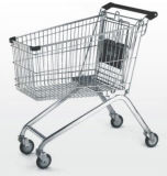 Zinc Plated Supermarkt Shopping Trolley Cart for Sale