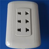 South America 3 Line ABS Wall Socket (W-042)