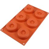 6 Cavities Silicone Donut Mould