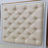 Heat Insulation 3D Effect Leather Wall Panel for Wall Decoration