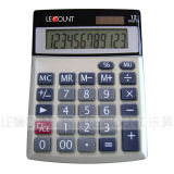 12 Digits Dual Power Office Calculators with Aluminium Cover (CA1206A)