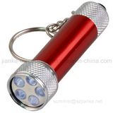 Mini 5 LEDs Flashlight Key Chain with Logo Print (4070)