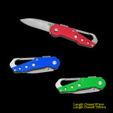 Folding Knife with Carabiner Clip (#3533)