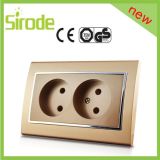 Promotional European Standard Wall Power French Socket Outlet Double 2pin