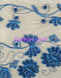 Sequin Embroidery on Spangle Embroidery Fabric 3 Tone Thread Color Special Embroidery Lace (JPX1156)