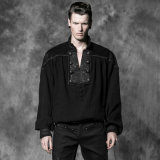China Supplier Unique Design Decadent Gothic Shirts Blouser (Y-513)