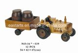 Wooden Model Compactor Toys Construction Machinery Toys