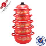 5 PCS Cookware / Cookware Set / Enamel Cookware Set