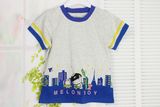 Plug-in Sleeve Melon Boy Cotton Mazarine T-Shirt