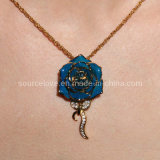 Gift-24k Gold Rose Necklace for Christmas Day