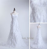 Mermaid Wedding Dress & Organza Wedding Gown & Embroidery Bridal Dress LV1310