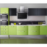 Green Glossy Lacquer Kitchen Cabinet Design (OP11-X158)