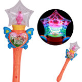 Wholesale Five-Pointed Star Magic Flashing Music Wand as Kids Toy
