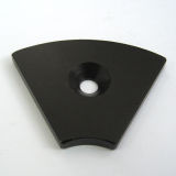 Neodymium Fan-Shaped Magnet with Black Epoxy