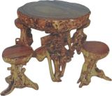 Delicate Beautiful Root Carving Antique Furniture