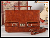 2013 Newly Waxing Genuine Leather Satchel Bag (AFV020)