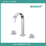 Double Handle Goose Neck Three Way Bathroom Faucet (HJ-9062)