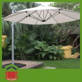 White Color Luxury Outdoor Small Side Post Umbrella