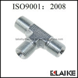 Iron Equal Connector Barred Hydraulica Hose Tee