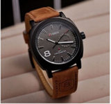New Fashion Classic Quartz Curren Watches Men Sport Leather Watches