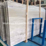 Polished High Quality Wooden White Marble