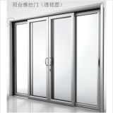 Aluminium Sliding Door with Round Frame