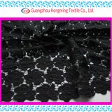 Black Floral Water Soluble Embroidery Design for Garment