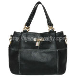 New Materials Middle Aged Women Black Handbag (FH244)