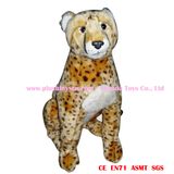 80cm 3D Sitting Leopard Plush Toys