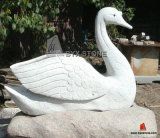 Granite Marble Stone Garden Swan Sculptures for Decoration