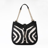Fashion Women Zebra Designer Brand Handbag (MBNO037030)