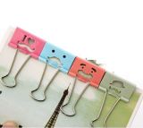 19mm Metal Black Binder Clip with Different Color (HS-BC-1001)