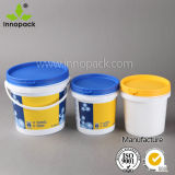 Printed 2.5L Plastic Bucket and Pail with Lid